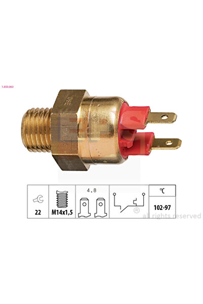 Eps Comutator Temperatura, Ventilator Radiator Bmw 5 (e28) 1981-1987 Diesel