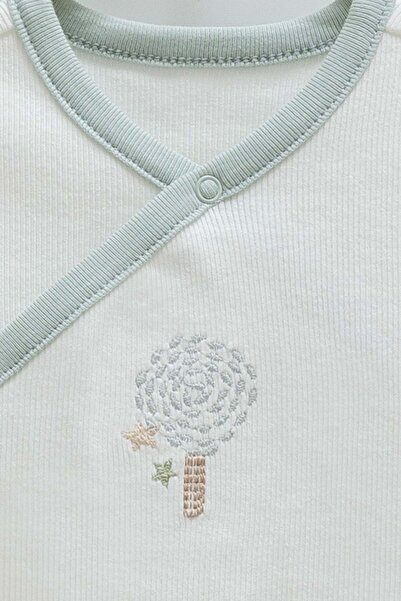 Caramell Hello Forest Anvelop Long Sleeve Double Snap Body Green