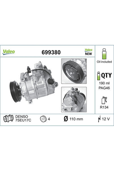VALEO Compresor Climatizare Audi A4 B6/A6 C5/A8 D2