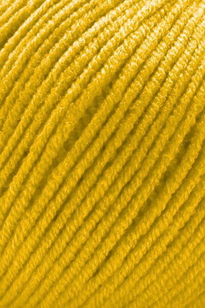 SENSY Premium Orijeans Amigurumi Iplik Punch (PANÇ) Baby Soft Cotton 50 gr Ață de tricotat Ori Jeans Galben