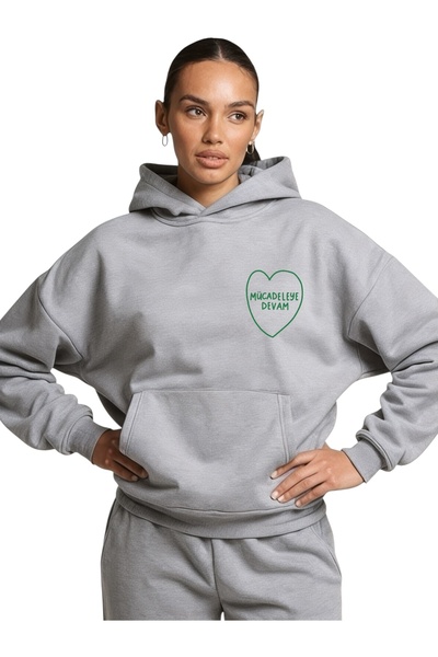 ArtYus Unisex Continue the Fight Colorful Personalizat cu imprimeu Bumbac supradimensionat cu glugă Swea tricou