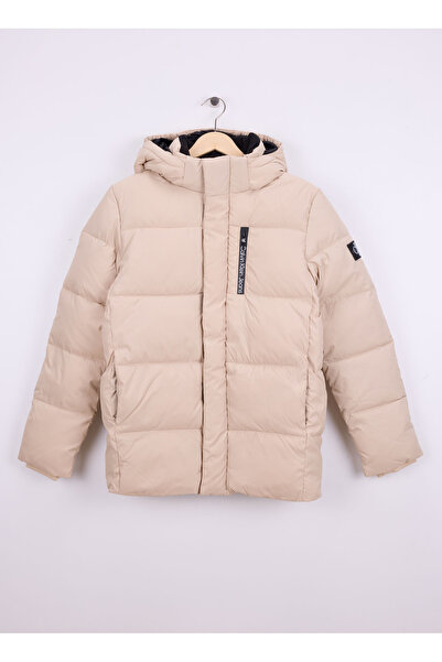 Calvin Klein Bej Erkek Çocuk Şişme Mont IB0IB01276RAG