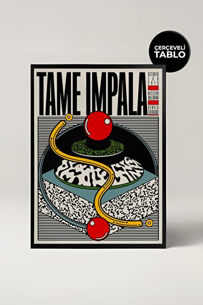 House Gorgeous Pictură cu cadru retro cu design de concert Tame Impala