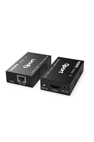 Qport Q-HEX3 موسع HDMI CAT6 60M 2 عبوة