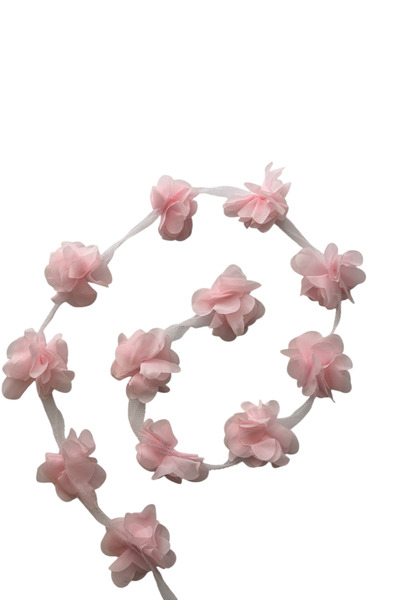 kalben accessories شريط زهور الورد الديكورية باللون الوردي البودرة - زهور الو...