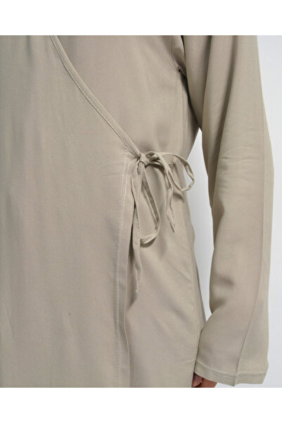 Bilenler Φόρεμα προσευχής με διπλό στήθος και δεμένο στο πλάι – 100% βισκόζη – Άνετο και εφαρμοστό