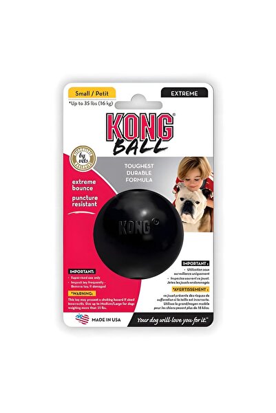 Kong Extreme Köpekler İçin Top Şeklinde Çok Amaçlı Isırma Oyuncağı Ultra Sert S