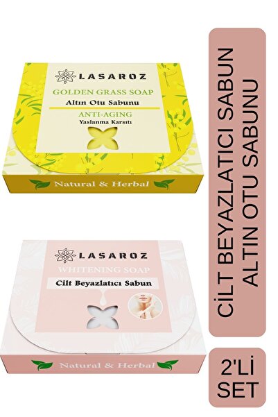 lasaroz Skin Whitening Soap 100 Gr + Golden Grass Soap 100 Gr