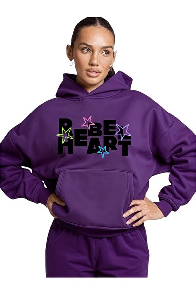 ArtYus Unisex Rebel Heart Colorat Special cu imprimeu Bumbac supradimensionat...
