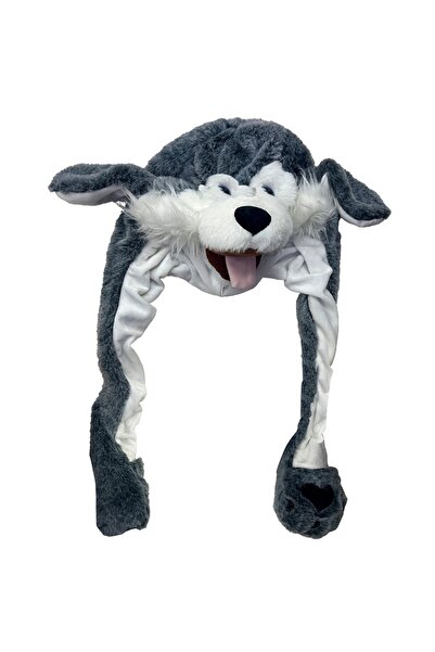 Aware Time Plush Figured Moving Ear Winter Lighted Beanie Hat