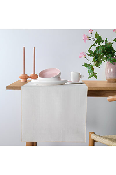 Schafer Home Bianca Linen Polyester Runner 40X160 cm 1 Piece-Ecru