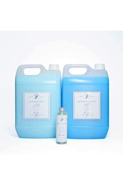 Săpunescu Pachet 5+5 KG Detergent, Balsam, 100 ml Parfum BLUE ACTIVE