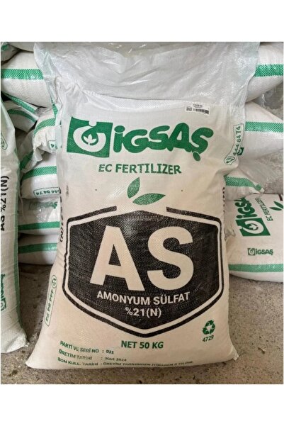 İGSAŞ 10kg Çim Gübresi Amonyum Sülfat Çiçek Coşturan Şeker Gübresi