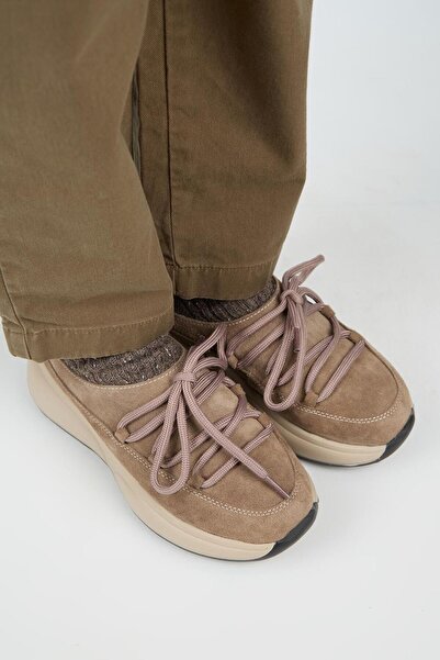 Manijero Γυναικείες παντόφλες Koralia από γνήσιο δέρμα Sabo Mink