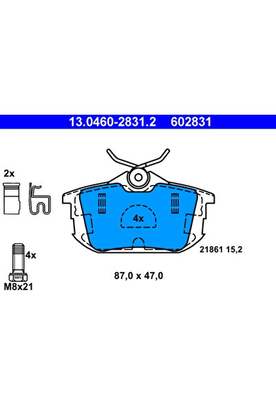 Ate Set Placute Frana Frana Disc Mitsubishi Carisma/Colt 6/Space Star Microbu...
