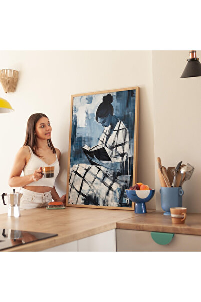 Tuba Decor Tablo dintr-o singură bucată cu rame din lemn pentru sufragerie, s...