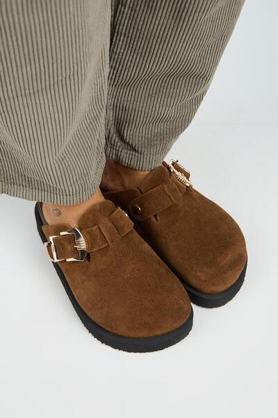 Manijero (Sofia) Papuci Sabo cu platformă din piele naturală pentru femei