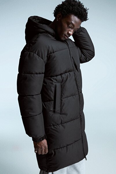 Bershka Uzun şişme mont