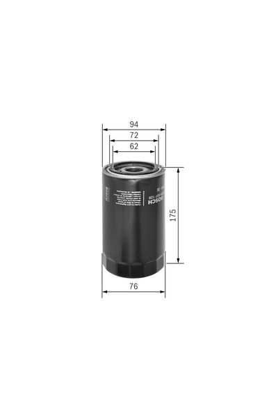 Bosch Filtru Ulei Case Ih Maxxum/Puma Irisbus Crossway 2006-2011