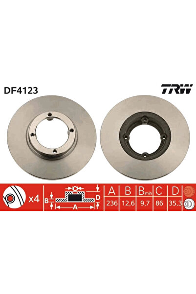 TRW Set Discuri Frana Baojun (Sgmw) Lechi Chevrolet Matiz/Spark 1998-2016