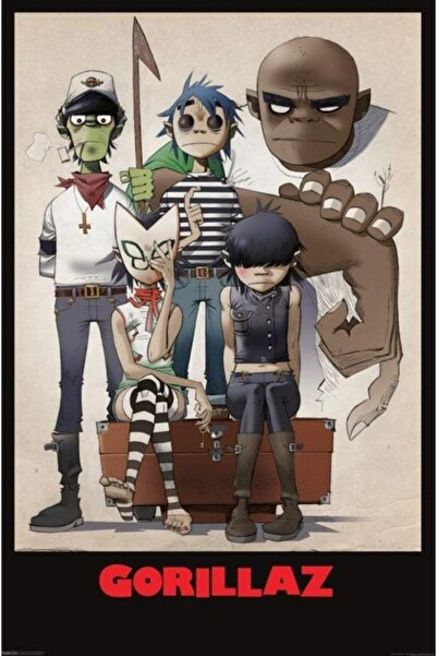 Al Raied ملصق موسيقى Kopoo، ملصقات روك Gorillaz، 16 بوصة × 24 بوصة (40 × 60 سم)