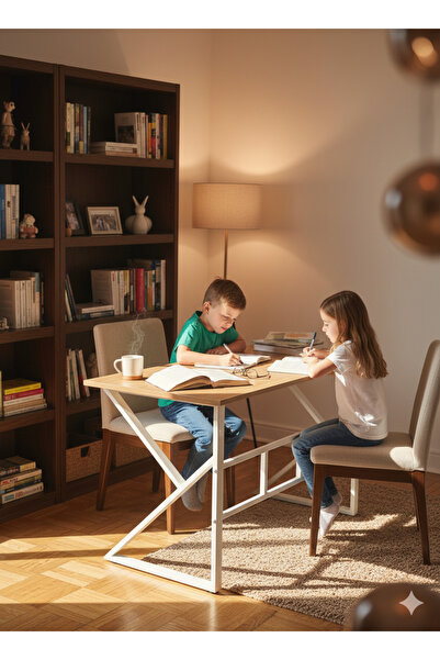 Hagen 60x120 Çalışma Masası Dayanıklı Bilgisayar Masası Ofis Masası Ders Masası Ahşap Sunta Masa