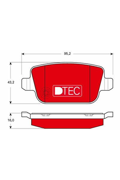 TRW Set Placute Frana Frana Disc Ford Focus 2/Galaxy 2/Mondeo 4 Volvo S80 2/V...