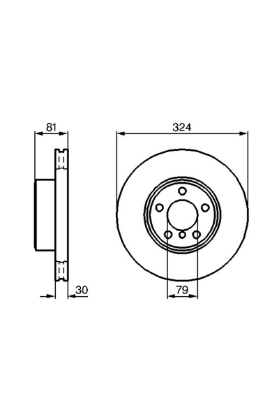Bosch Спирачен диск BMW 7