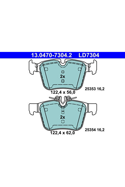 Ate Set Placute Frana Frana Disc Mercedes-Benz C-Class