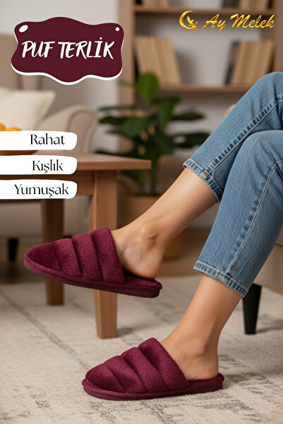 AYMELEK Women's Plush House Slippers Soft Textured, Non-Slip Sole, Comfortable and Warm Slippers