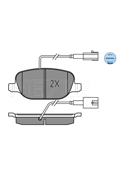 MEYLE Set Placute Frana Frana Disc Puntea Spate Alfa Romeo Giulietta