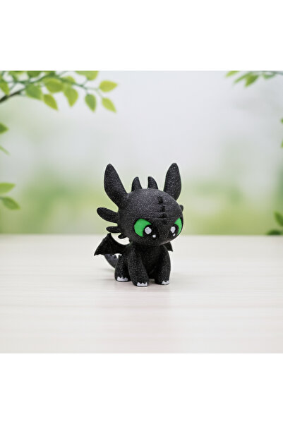 Gizodel Chibi Dişsiz Oyuncak – Sevimli 3D Ejderha Figür | Koleksiyonluk & Mas...