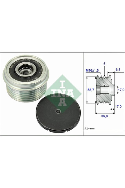 FAG Sistem Roata Libera Generator Ford Mondeo 3