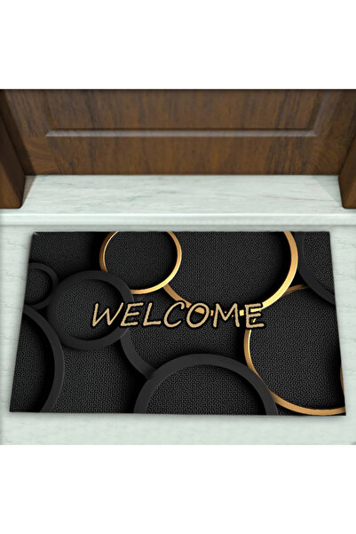 Colorix Carpet Geometrik Desenli Dekoratif Kapı Önü Paspası No: 2620