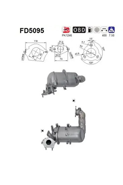 As Filtru Funingine/Particule Sist.De Esapament Mercedes-Benz Marco Polo Camp...