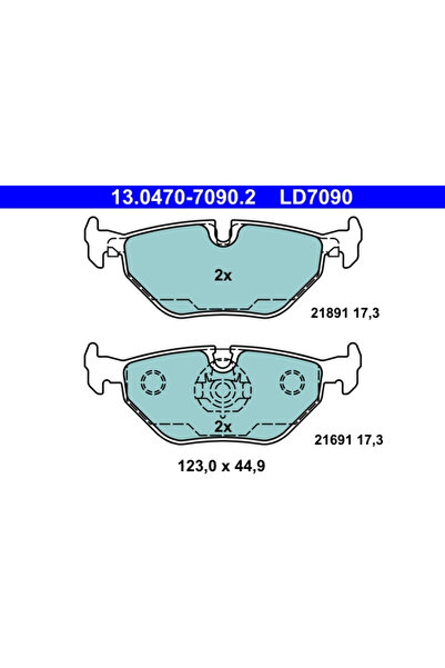 Ate Set Placute Frana Frana Disc Bmw 5