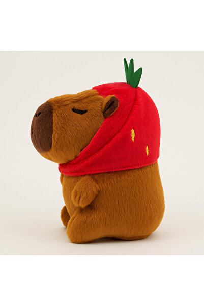 Zek Store Kapibara Peluş Anahtarlık Çilekli / Capybara Oyuncak / Yüksek Kalite