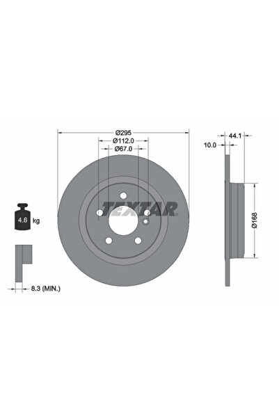 Krieger Disc frană Mercedes-Benz Clasa A/Clasa B Sports Tourer/Cla Shooting B...