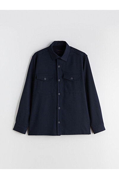 LC Waikiki Ανδρικό μακρυμάνικο πουκάμισο με κανονική εφαρμογή