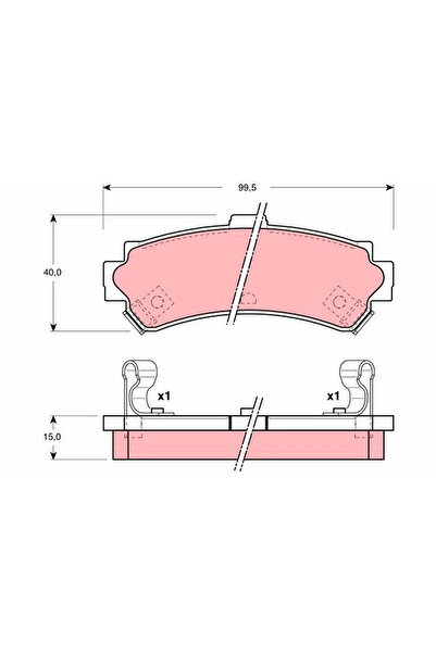 TRW Set Placute Frana Frana Disc Nissan Almera 1/Sunny 4 Limuzina
