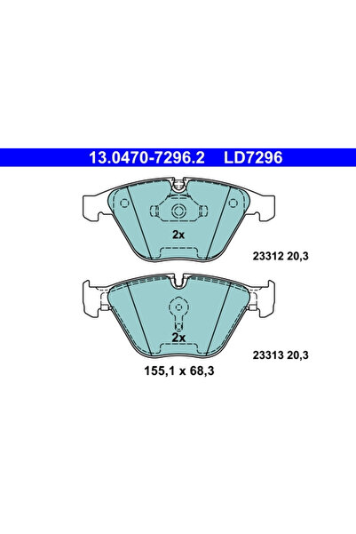 Ate Set Placute Frana Frana Disc Bmw 5/6