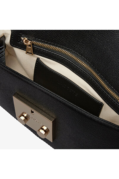 Lacoste Champs-Élysées Kadın Deri Siyah Omuz Çantası