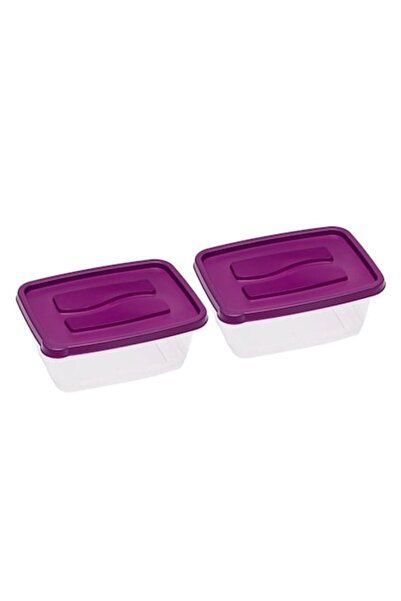 OEM Transparent purple food containers 2.3 l - 2 pcs
