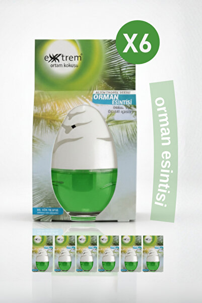 EXXTREM 6 Adet Orman Esintisi Ortam Kokusu | Küre Oda ve Araba Kokusu (6x100ml)