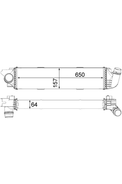 MAHLE Intercooler Compresor Fiat Talento Bus/Talento Caroserie/Talento Platou...