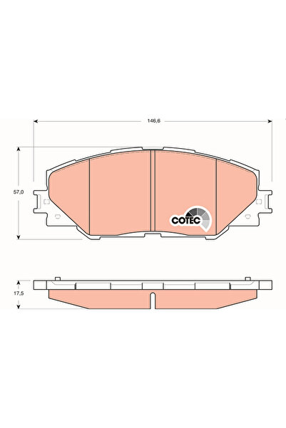 TRW Set Placute Frana Frana Disc Toyota Auris/Corolla Limuzina/Mark 10 Zio 1 ...