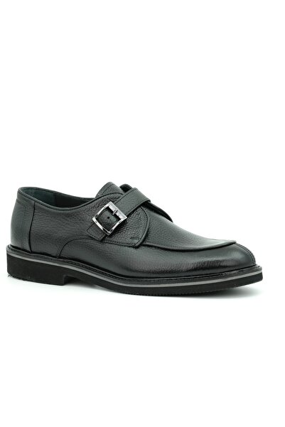 Tuna Genuine Leather Eva Sole Buckle Detailed Loafer Men's Shoes - E023
