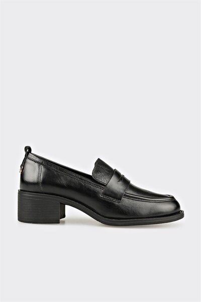 Elle Shoes Siyah Deri Kadın Günlük Ayakkabı