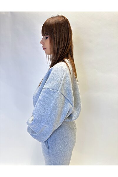 IFASTFASHION Women's tracksuit set - made of soft cotton, with a loose blouse and elastic waist pants