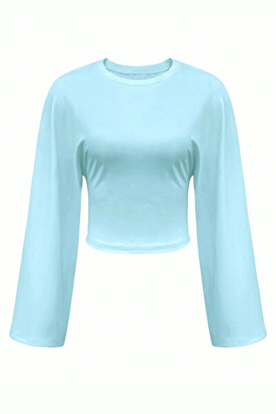 Tarz Cool Women's Long Sleeve Waist Fitted Blouse